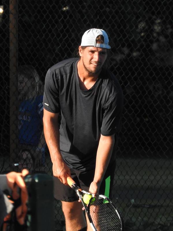 Justin on the court